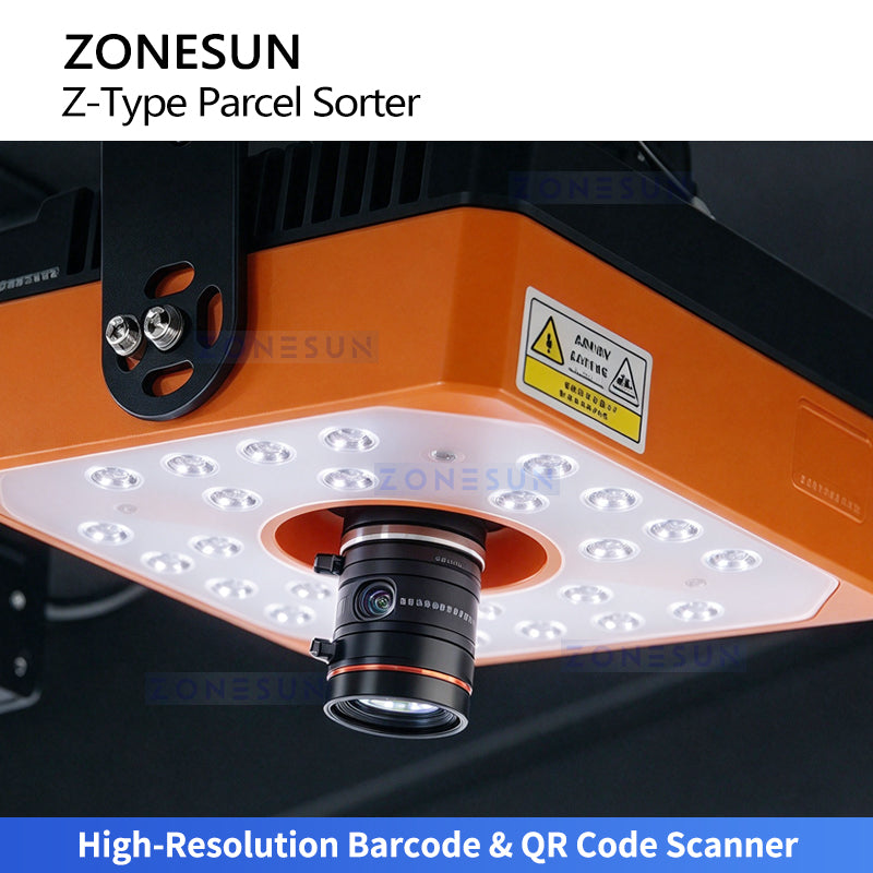 ZONESUN ZS-CB120Z Automatic Parcel Sorting Conveyor with Barcode Scanner & Dynamic Weighing