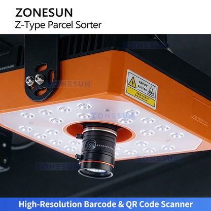 ZONESUN ZS-CB120Z Automatic Parcel Sorting Conveyor with Barcode Scanner & Dynamic Weighing