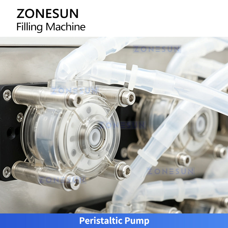 ZONESUN ZS-YTPP8 Automatic Liquid Filling Machine Peristaltic Filler for Small Dose Essential Oil Perfume