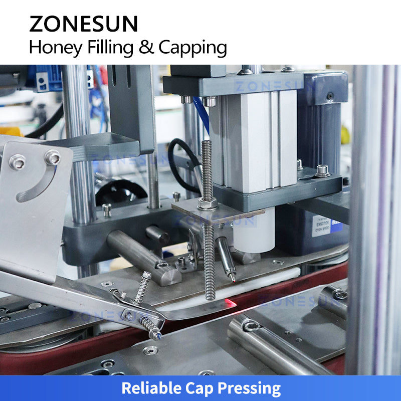 ZONESUN ZS-FSHS22 Automatic Viscous Honey Liquid Filling and Press Capping Machine
