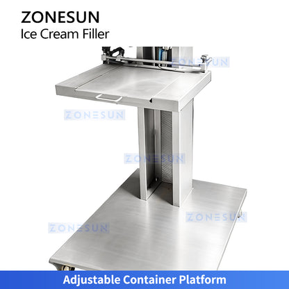 ZONESUN ZS-ICF01 Multi-Flavor Side-by-Side Ice Cream Filling Machine
