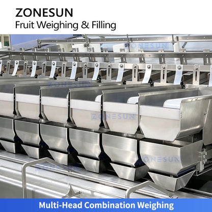 ZONESUN ZS-GWF15 Automatic Small Fruit Tray Filling and Lid Closing Line