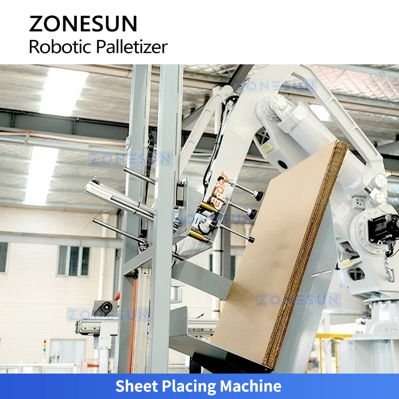 ZONESUN ZS-CSPM8 Automatic Corrugated Case Stacking & End-of-Line Packaging Line  ZONESUNPRO
