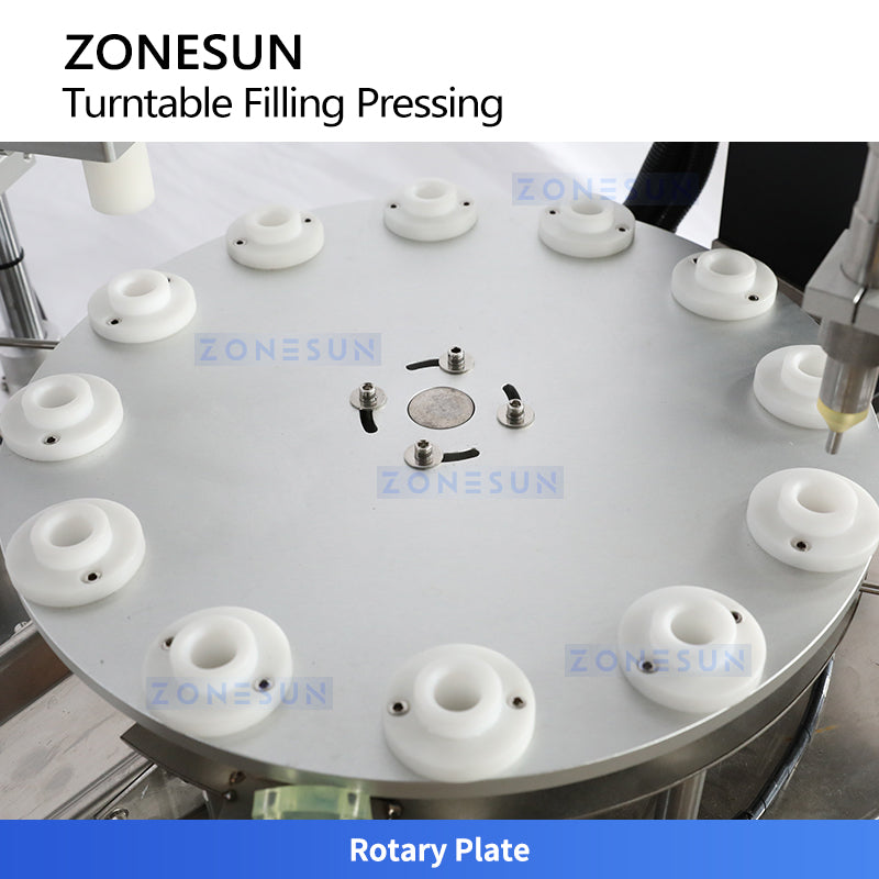 ZONESUN ZS-AFC1CH Automatic Paste Filling and Cap Pressing Monoblock Machine with Pressure-Boost Hopper