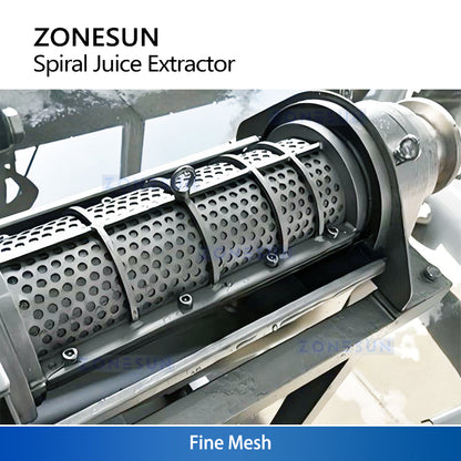 ZONESUN ZS-ZJ01 Continuous Fruit and Vegetable Juice Extractor Spiral Auger Press Machine Industrial Juicer