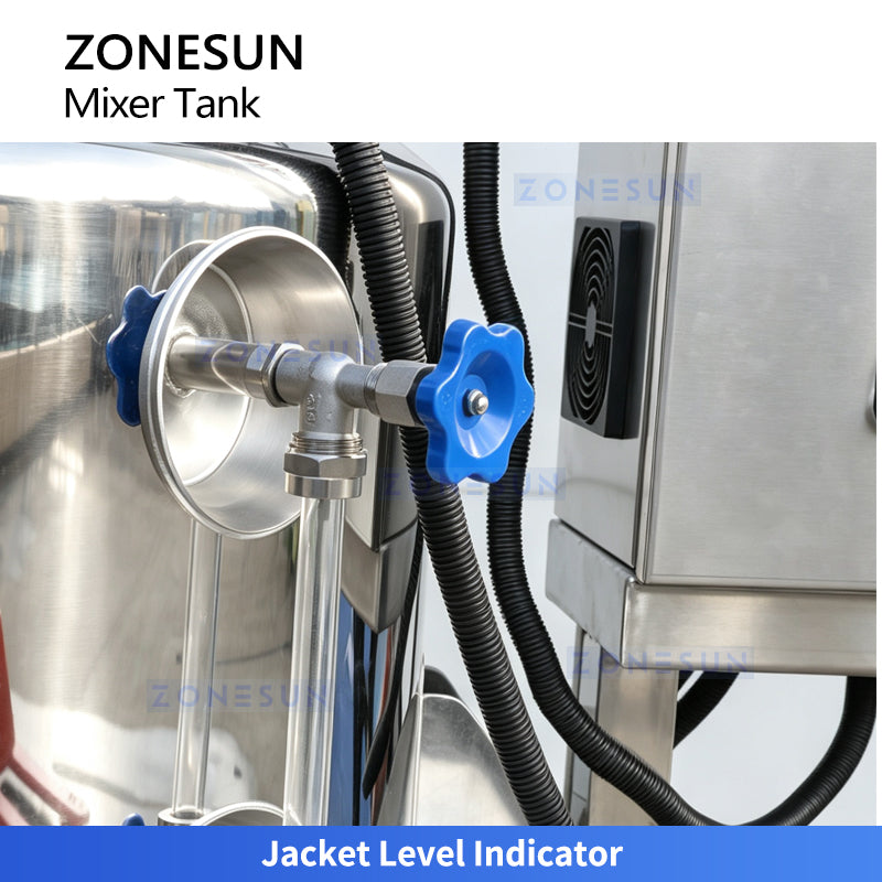 ZONESUN ZS-VMB200L Vacuum Emulsifying Mixer Tank for Cosmetic & Pharmaceutical Production