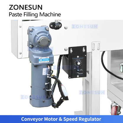 ZONESUN ZS-VTGTL1A Servo Heated Paste Filling Machine for Lipstick, Foundation, Wax and Cosmetic Products