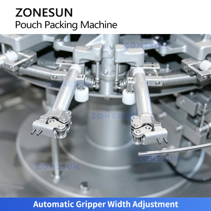 ZONESUN ZS-SPFC8 Automatic U-Shape Pouch Filling & Sealing Machine Dual Channel Bags Bagging Machine