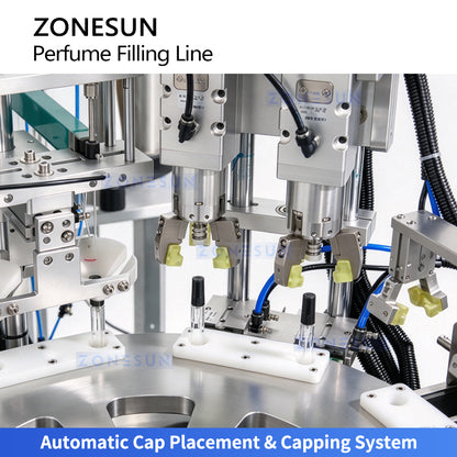 ZONESUN ZS-FAL180X17 Automatic Perfume Filling Capping Labeling Line