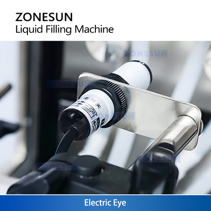 ZONESUN ZS-VTMP80D Custom 6 Heads Magnetic Pump Liquid Filling Machine With Dust Cover