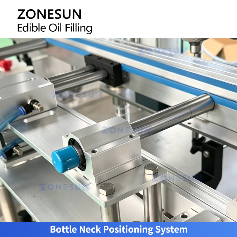 ZONESUN ZS-EVF03 Automatic Edible Oil Filler with Anti-Drip Nozzles and Bottle Positioning
