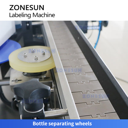 ZONESUN ZS-TB260RA Automatic Round Bottle Cap & Body Labeling Machine