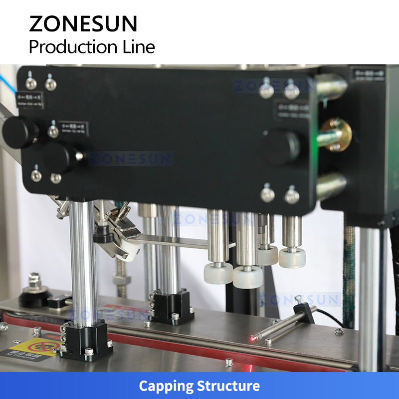 ZONESUN ZS-FAL180V2 Cosmetic Cream Packaging Production Line Filling Capping Labeling Machine Line for Cosmetic Bottle Automatic Skincare Production