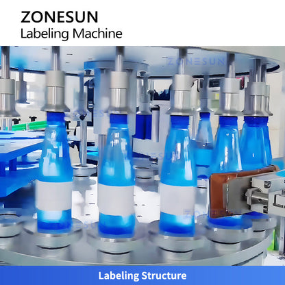 ZONESUN Round Bottle Labeling Machine