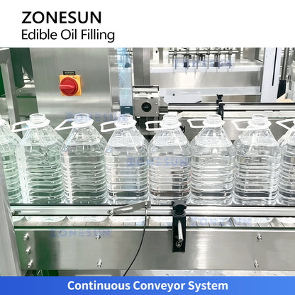 ZONESUN ZS-EVF02 8-Head Servo Tracking Cooking Oil Liquid Bottle Filling Machine