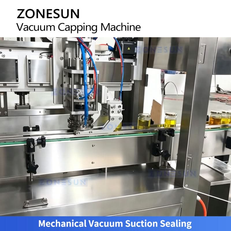 ZONESUN ZS-AFK180 Continuous Twist-off Caps Vacuum Capping Machine  ZONESUNPRO