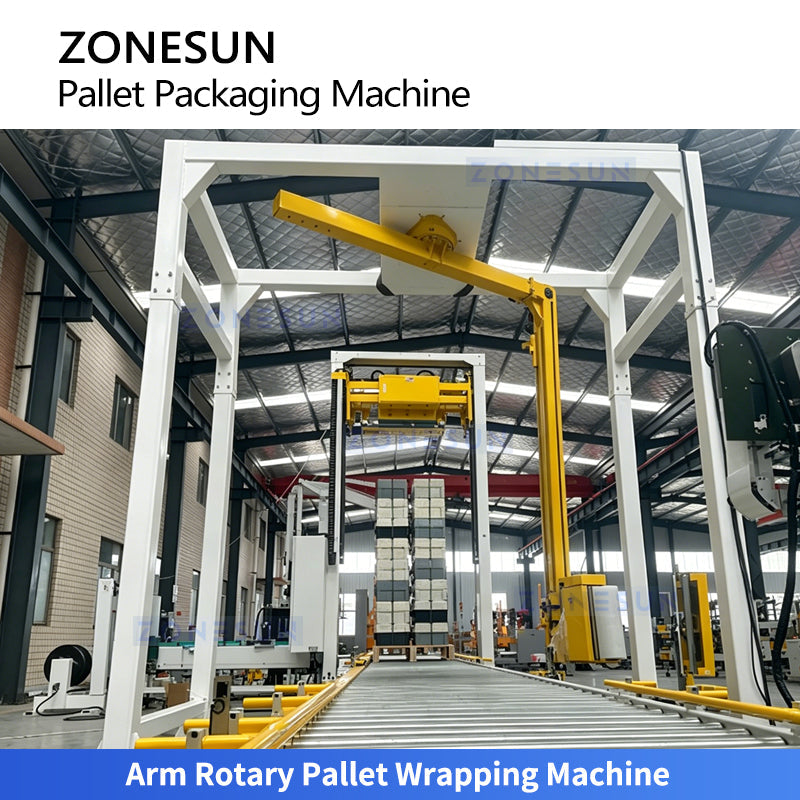 ZONESUN ZS-PWM2 Fully Automatic Robotic Palletizing & Pakcaing End-of-line  ZONESUNPRO
