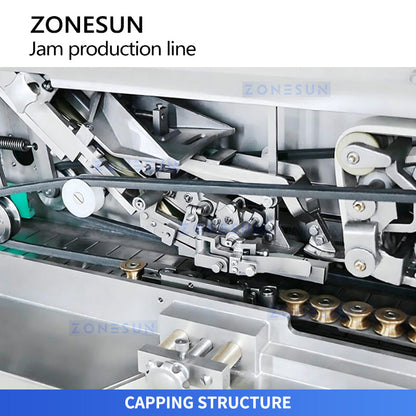 ZONESUN ZS-FAL180V11 Automatic Kaya Jam Filling Capping & Labeling Packaging Line