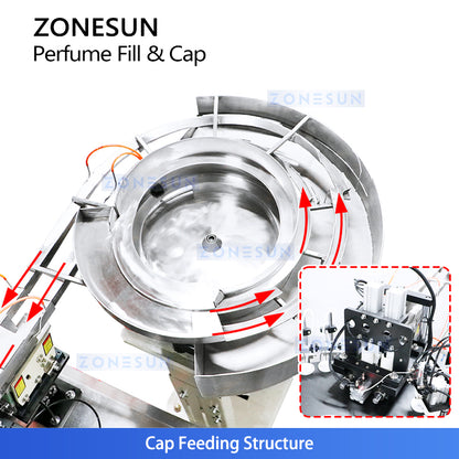 ZONESUN ZS-AFC17 Automatic 2 Nozzles Liquid Peristaltic Pump Filling Capping Machine
