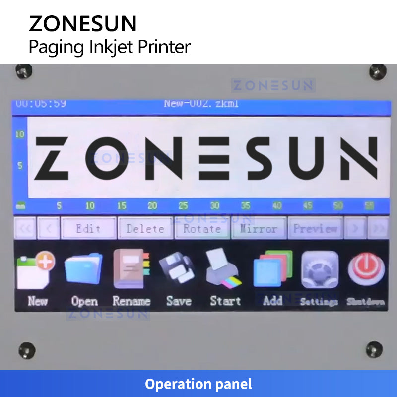 ZONESUN ZS-FYP5 Automatic Paging Coding Machine for Flat Product Barcode Printing System