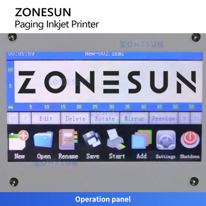 ZONESUN ZS-FYP5 Automatic Paging Coding Machine for Flat Product Barcode Printing System