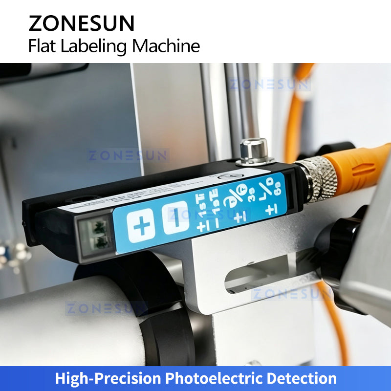 ZONESUN ZS-TB120M Automatic Flat Surface Labeling Machine for Boxes & Pouches Top Labeling Equipment