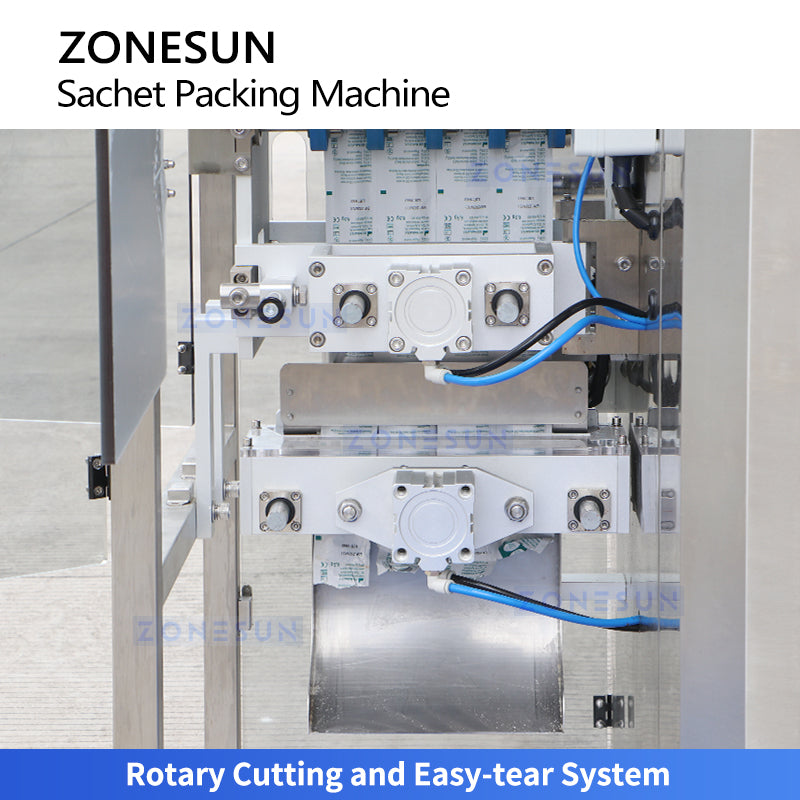 ZONESUN ZS-FS500K4 4-Lane Automatic VFFS Sachet Packing Machine | 120 Bags/min Granule Filling Sealing