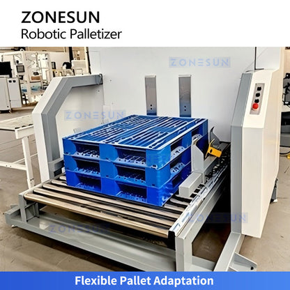ZONESUN ZS-CSPM8 Automatic Corrugated Case Stacking & End-of-Line Packaging Line  ZONESUNPRO