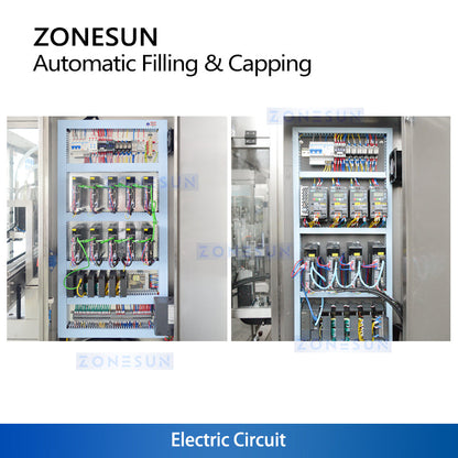 ZONESUN ZS-AFC24VT Detergent Cream Tracking Filling Capping Production Line