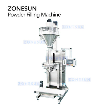 ZONESUN ZS-FM75L Semi-Automatic Auger Powder Filer Auti-dust Lifting Filling Machine