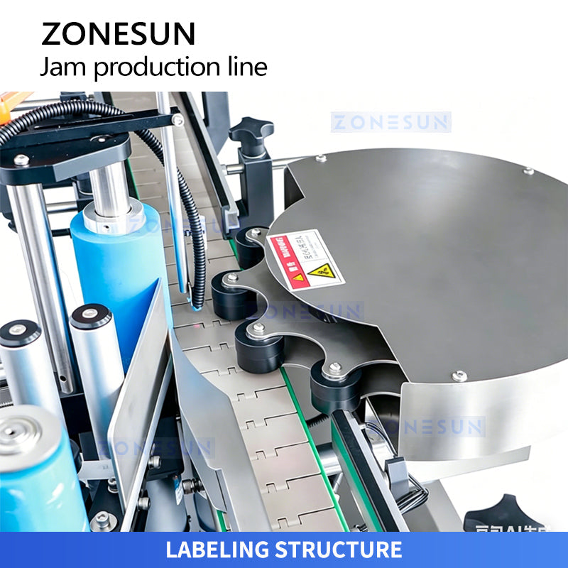 ZONESUN ZS-FAL180V11 Automatic Kaya Jam Filling Capping & Labeling Packaging Line