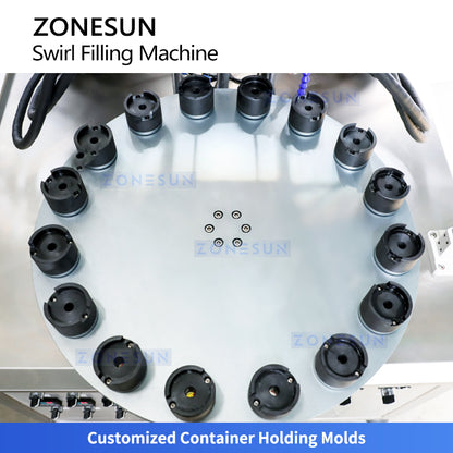 ZONESUN ZS-LG2C Lipstick Spiral Filling Machine Double Color for Viscosity Cosmetic & Paste Products