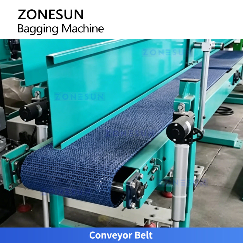 ZONESUN Z5-AG300 Fully Automatic Bagging System with Weighing Filling Bag Clamping and Sealing for Grain, Feed Fertilizer and Powder Production Lines