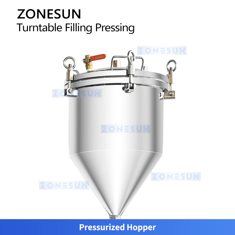 ZONESUN ZS-AFC1CH Automatic Paste Filling and Cap Pressing Monoblock Machine with Pressure-Boost Hopper