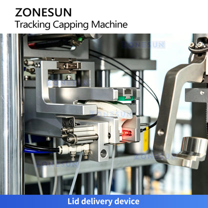 ZONESUN ZS-VTXG3 Automatic Double Head Tracking Capping Machine for Pump Heads, Spray Caps, and Special Closures in Liquid Filling Lines