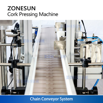 ZONESUN ZS-XG16D1 Custom Automatic Wooden Cork Cap Pressing Machine With Cap Feeder