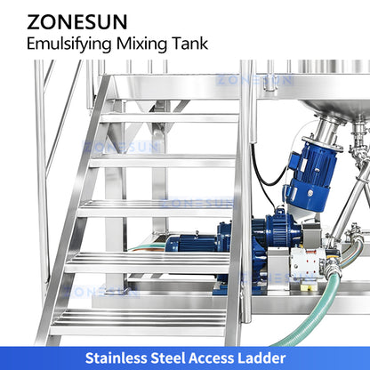 ZONESUN ZS-EM2 300L Industrial Emulsifier Mixing Tank for Cream and Paste Products