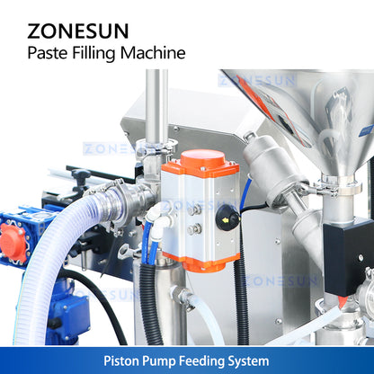 ZONESUN Cosmetic Paste Filler Consistent Heating Mixing Filling Machine ZS-WCHJ1C