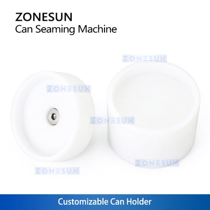 ZONESUN ZS-FJG100 Manual Can Seamer | PET φ55mm & Aluminum φ52mm | Interchangeable Holders | Home & Small Batch
