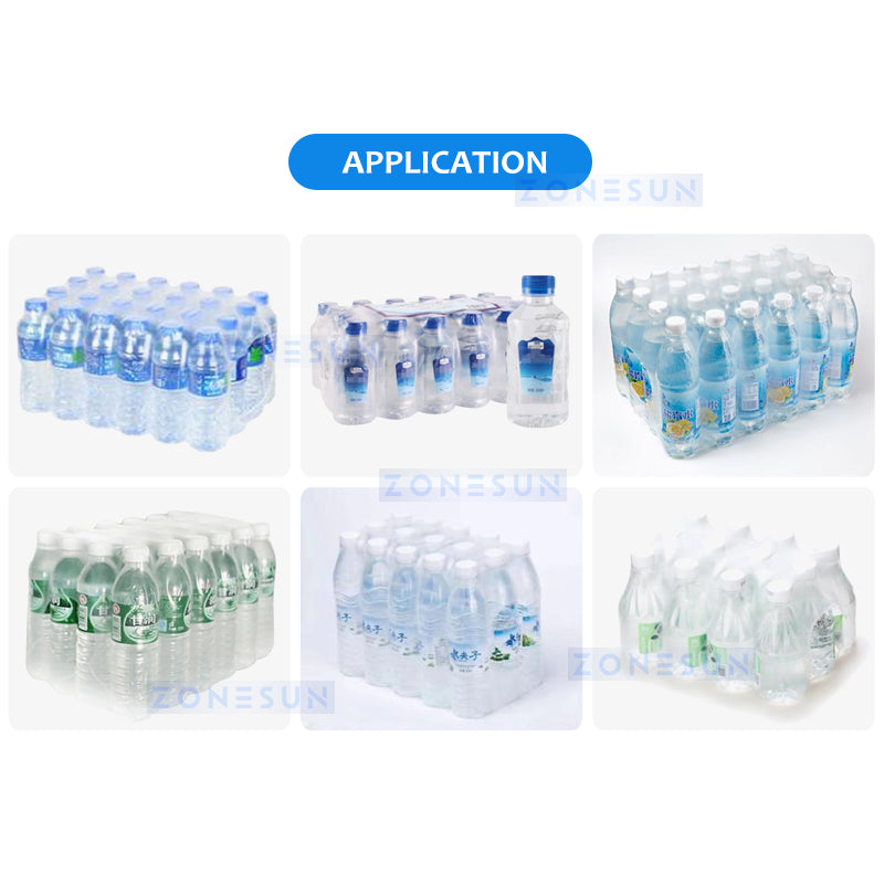 Automatic PE Film Bottle Heat Shrink Wrap Line