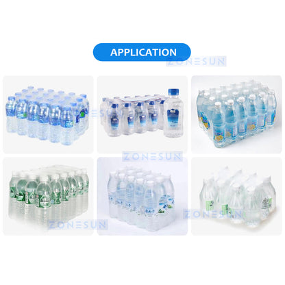 Automatic PE Film Bottle Heat Shrink Wrap Line