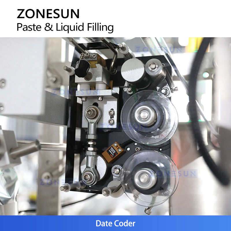 ماكينة تعبئة وتغليف مساحيق أوتوماتيكية في أكياس VFFS طراز ZONESUN ZS-FS100L | 5–100 مل