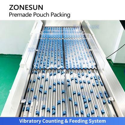 ZONESUN ZS-JF216 Automatic Solid Product Counting & Premade Pouch Packing Machine