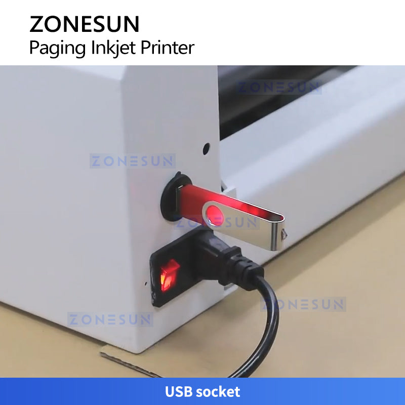 ZONESUN ZS-FYP5 Automatic Paging Coding Machine for Flat Product Barcode Printing System