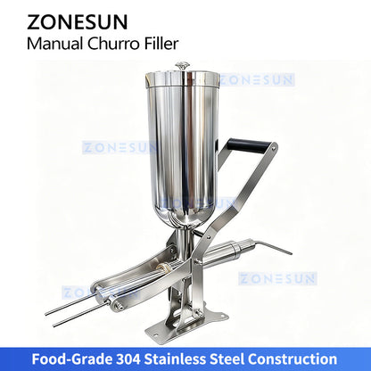 ZONESUN ZS-CZI4 Manual Cream Filling Injector for Bakery Use Donuts, Churros Puffs & Cakes Paste with Precision Dosing System