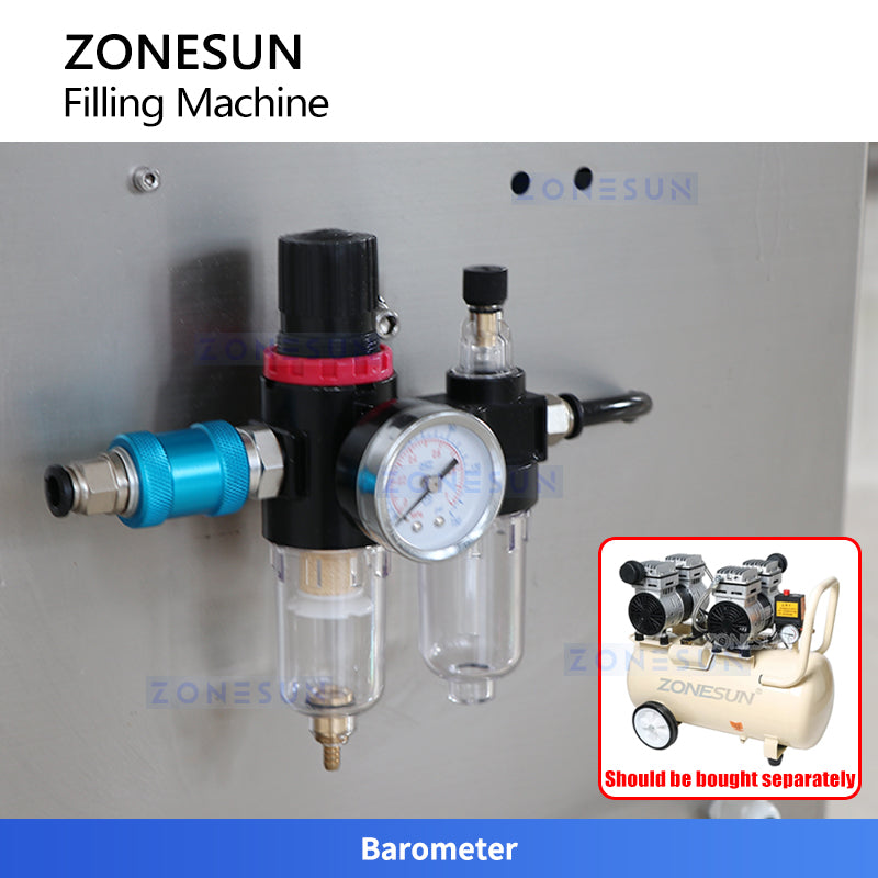 ZONESUN ZS-GTSM1 Semi-automatic Servo Motor Rotor Pump Paste Filling Machine