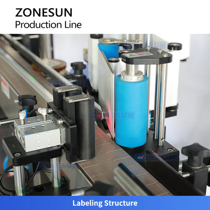 ZONESUN ZS-FAL180V2 Cosmetic Cream Packaging Production Line Filling Capping Labeling Machine Line for Cosmetic Bottle Automatic Skincare Production