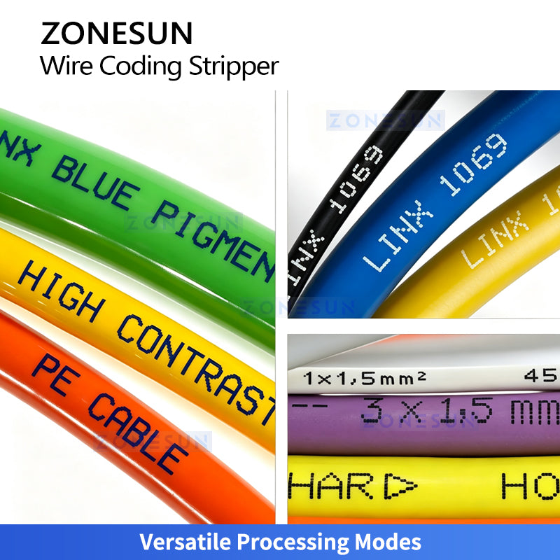 ZONESUN ZS-EW30 CNC Wire Cutting Stripping Machine with Automatic Inkjet Coding System