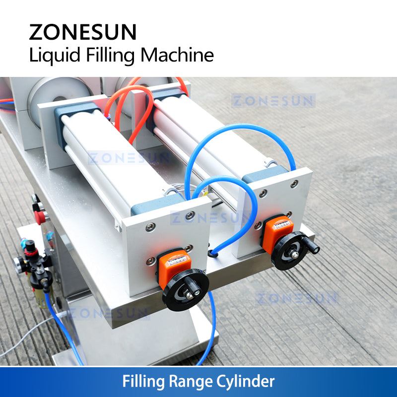 ZONESUN ZS-YTFS2 Pneumatic Standing 2 Nozzles Liquid Filling Machine