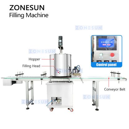ZONESUN ZS-VTGTL2 Automatic Cosmetic Paste Filler for Balm & Solid Perfume